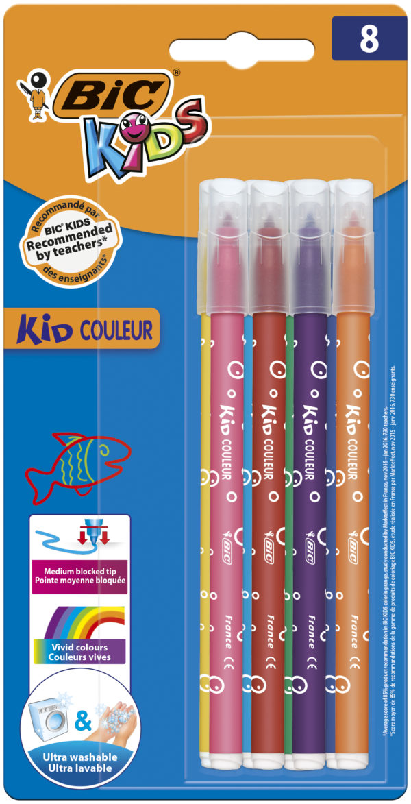 Bic Kids 750 Kid Couleur Medium Colouring Pens Ink Assorted Colo